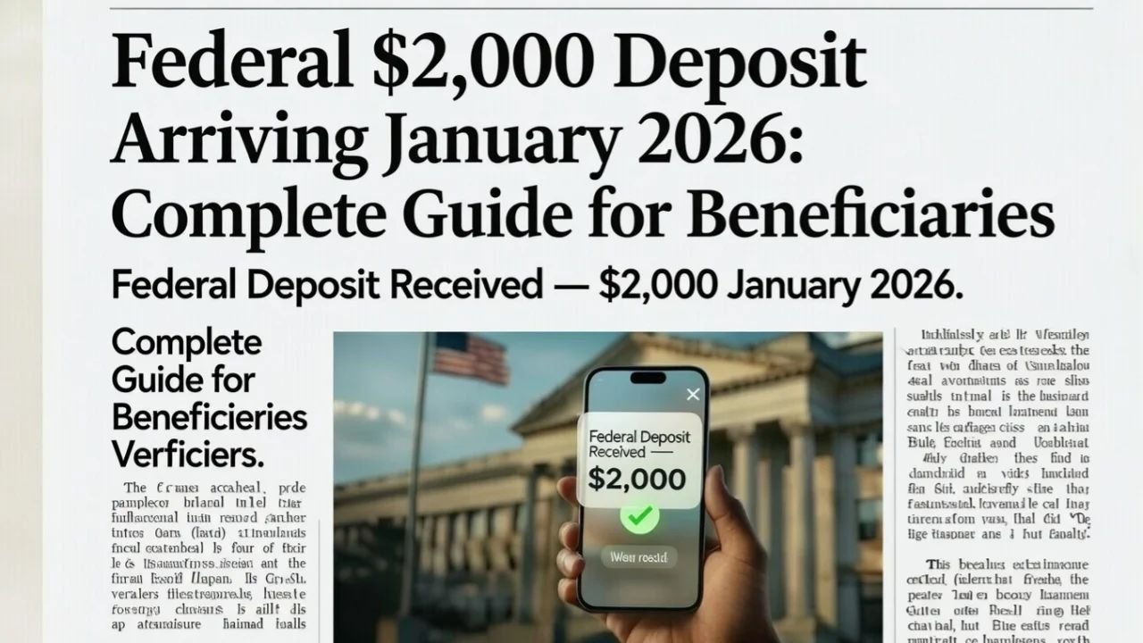 $2,000 Direct Deposits January 2026: Eligibility, Timeline, and Beneficiary Rules
