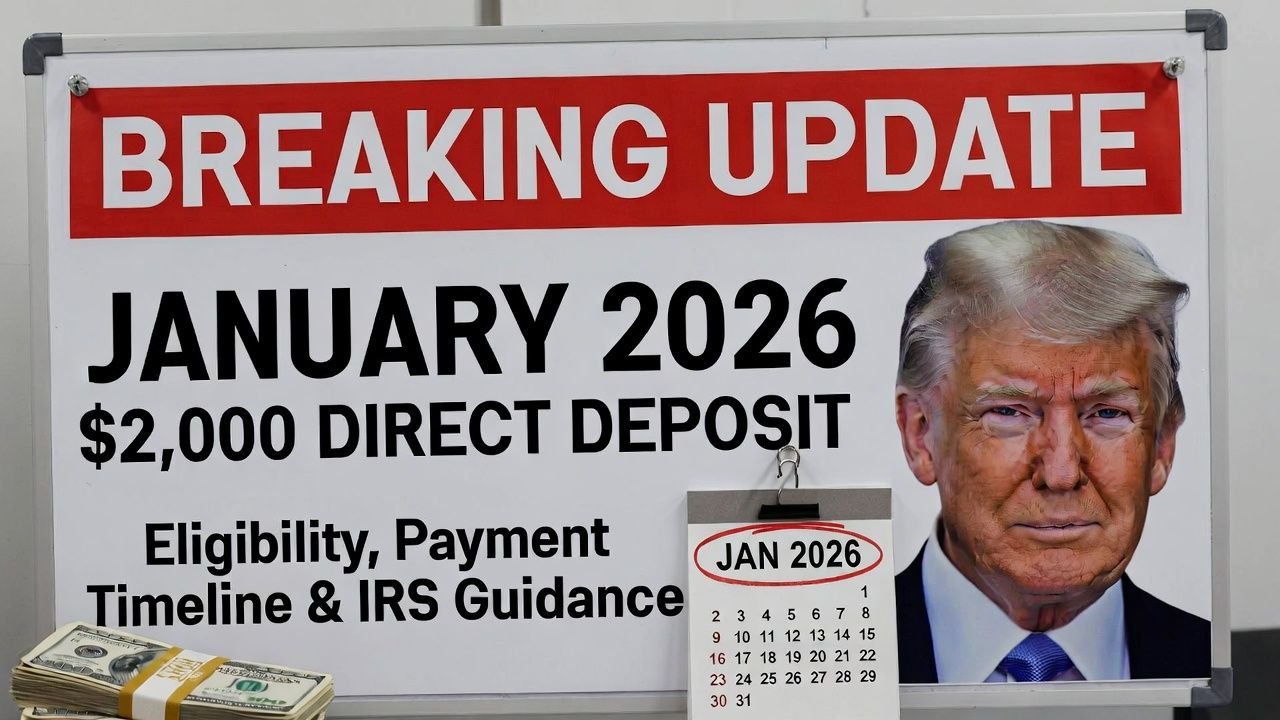 $2,000 Federal Direct Deposit Payment Is Coming in January 2026 – A Complete Guide for Eligible Americans