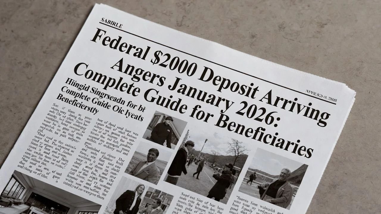 Federal $2,000 Deposit Arriving January 2026: Complete Guide for Beneficiaries