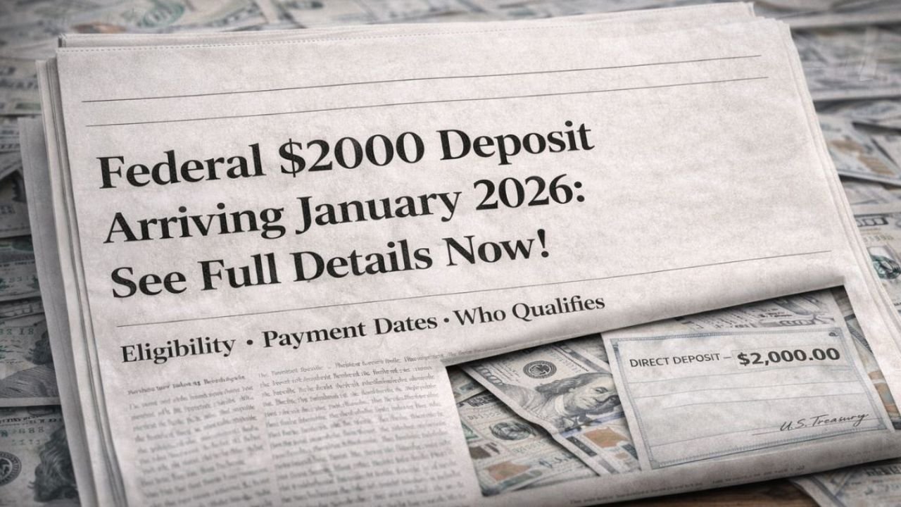 Federal $2,000 Deposit Coming in January 2026: Full Eligibility & Payment Guide